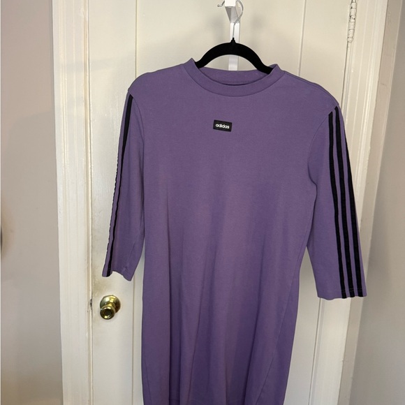 Adidas Lavender Top with Black Accents - Picture 1 of 6